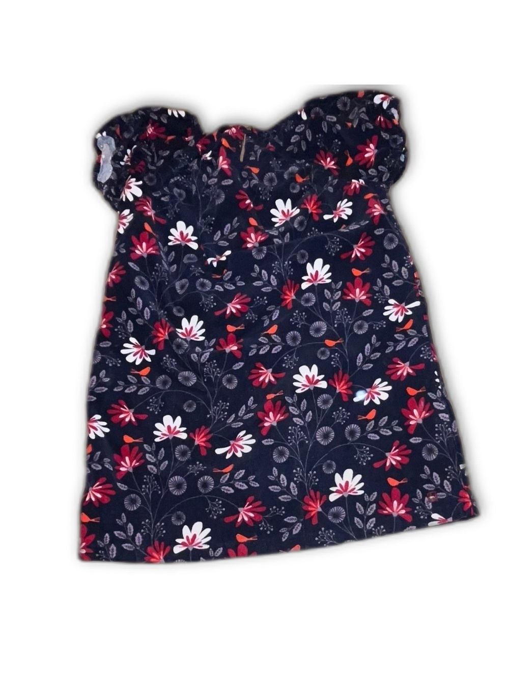 Tea Collection Floral Corduroy  Dress |girls size: 8 | EUC